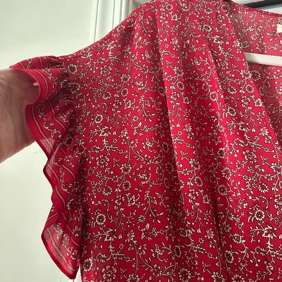 NWT Max Studio red mid-length dress - Picture 3 of 8